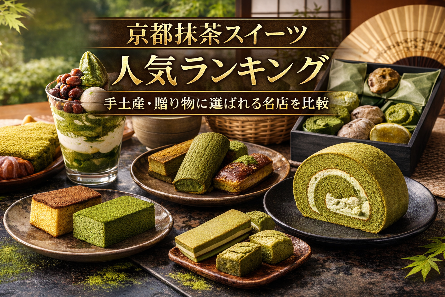 京都抹茶スイーツ人気ランキング｜手土産・贈り物に選ばれる名店を比較