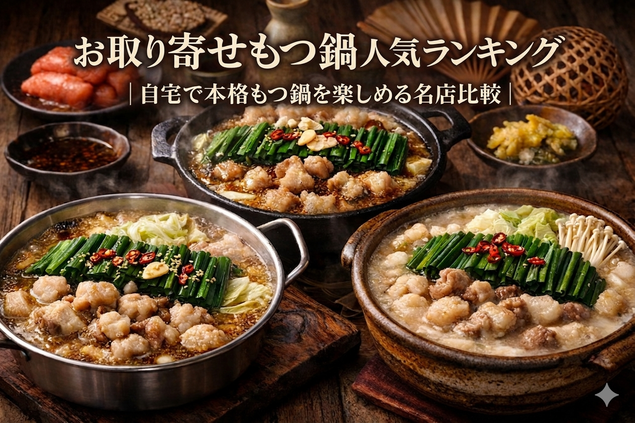 お取り寄せもつ鍋人気ランキング｜自宅で本格もつ鍋を楽しめる名店比較
