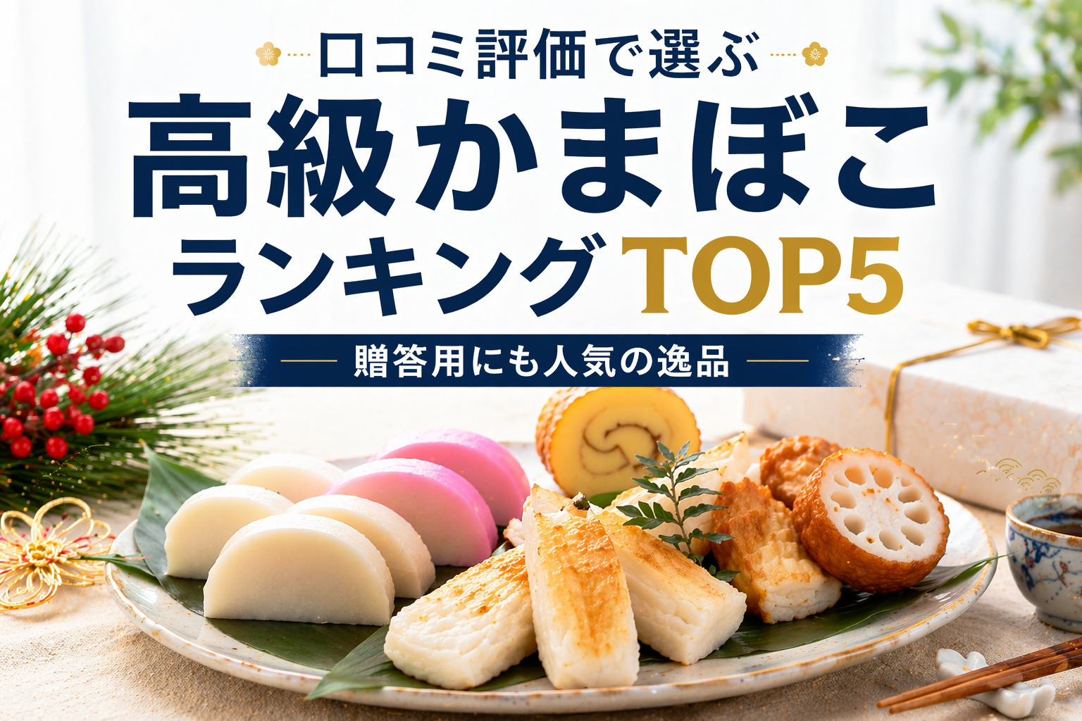 口コミ評価で選ぶ高級かまぼこランキングTOP5｜贈答用にも人気の逸品