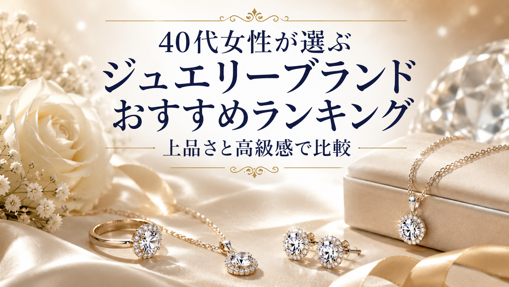 40代女性が選ぶジュエリーブランドおすすめランキング｜上品さと高級感で比較