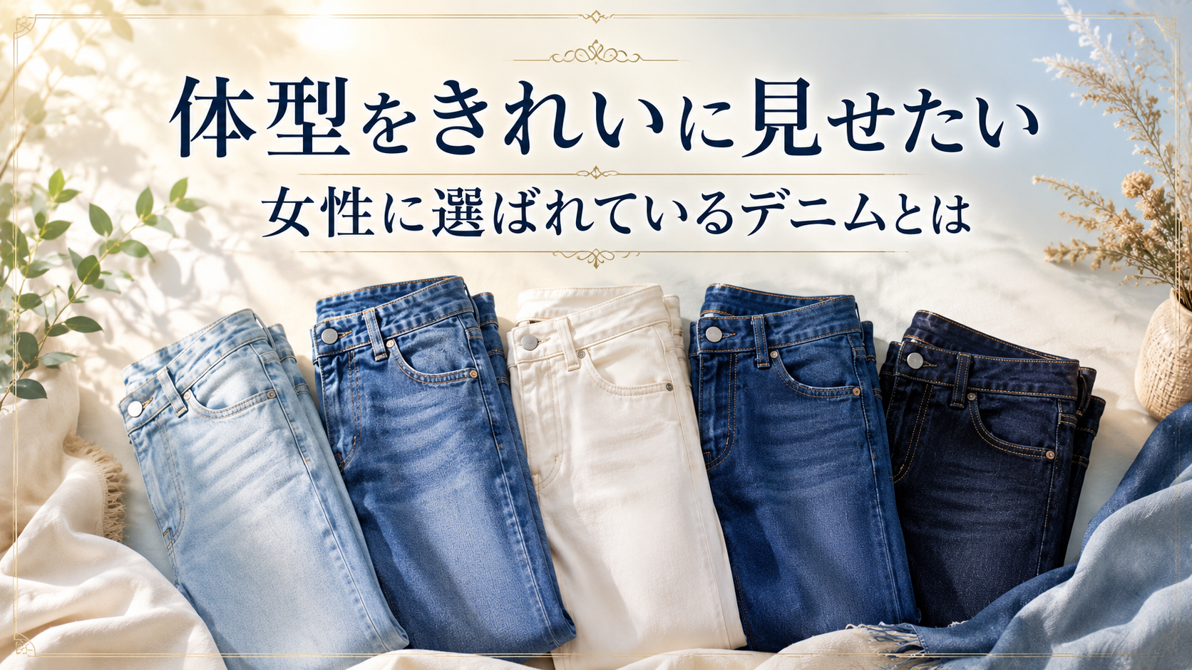 体型をきれいに見せたい女性に選ばれているデニムランキング