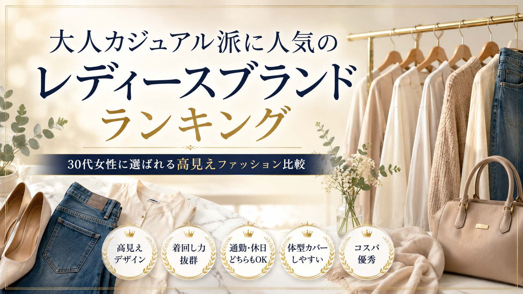 大人カジュアル派に人気のレディースブランドランキング｜30代女性に選ばれる高見えファッション比較