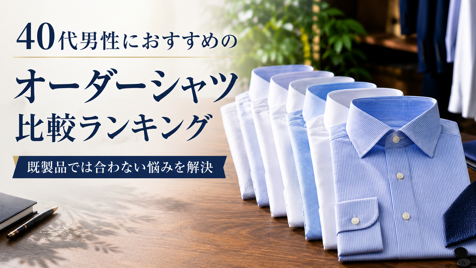 40代男性におすすめのオーダーシャツ比較ランキング｜既製品では合わない悩みを解決